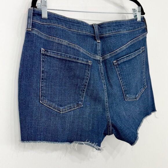 Old Navy OG Straight Secret Smooth Pocket High Rise Mid Wash Denim Shorts NEW - Picture 7 of 15